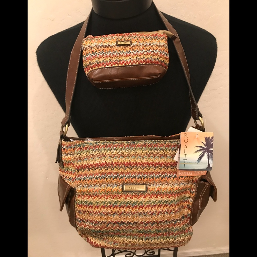 NEW Woven ROSETTI Organizer/Makeup Bag